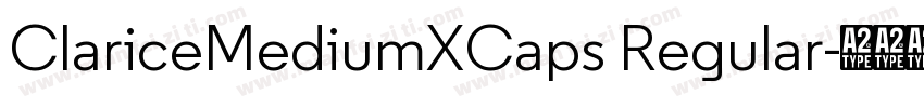 ClariceMediumXCaps Regular字体转换
